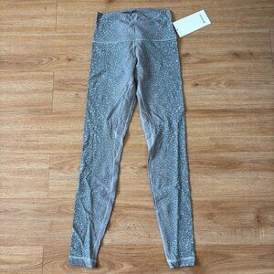 Lululemon Athletic Align High Rise Yoga Pants 28” City Camo Silver NWT Size 6